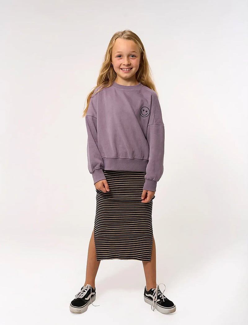 The New - TNPriscilla Long Rib Skirt - maxikjolar - navy blazer striped - 0