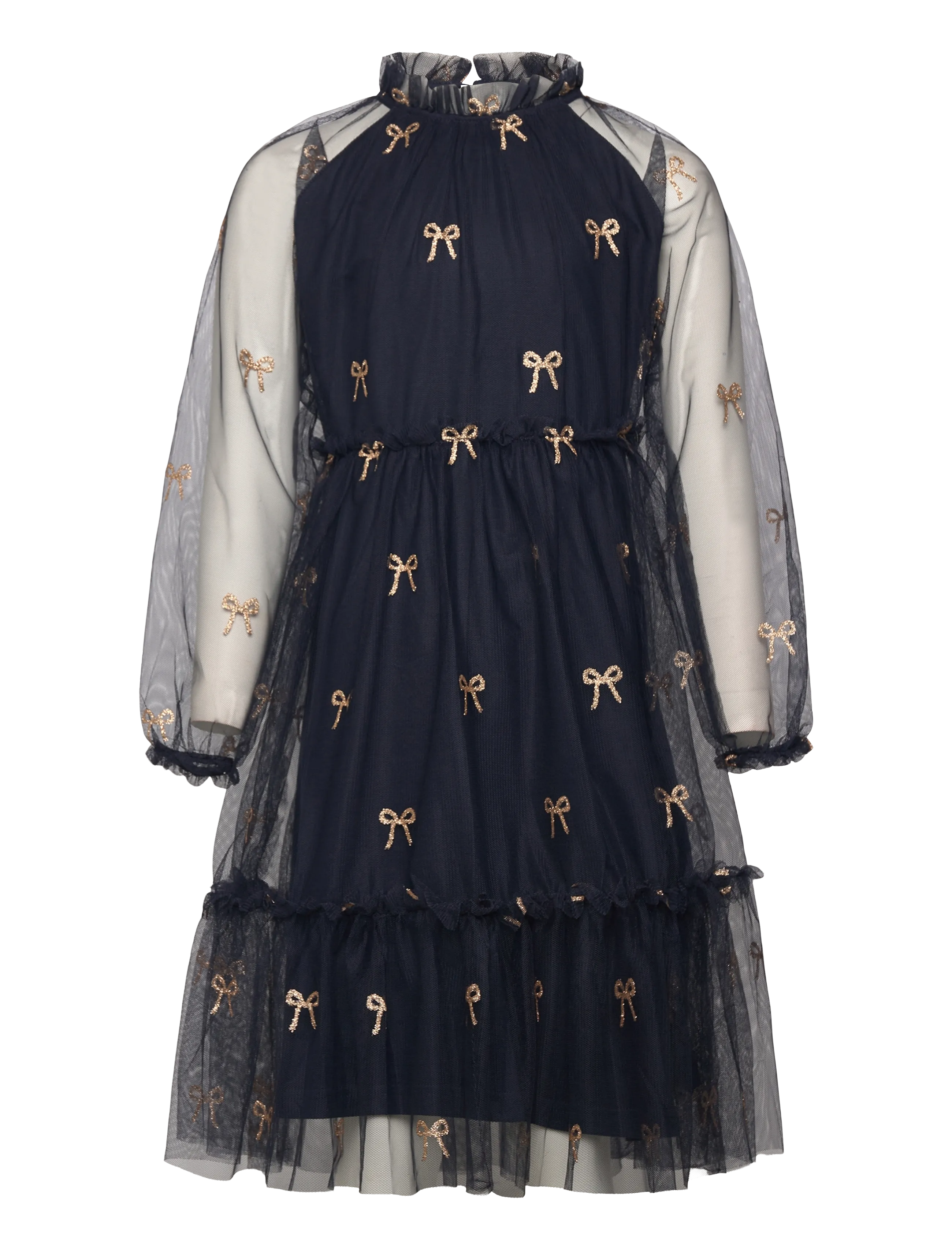 The New - TNRudelle L_S Dress - navy blazer aop - 1