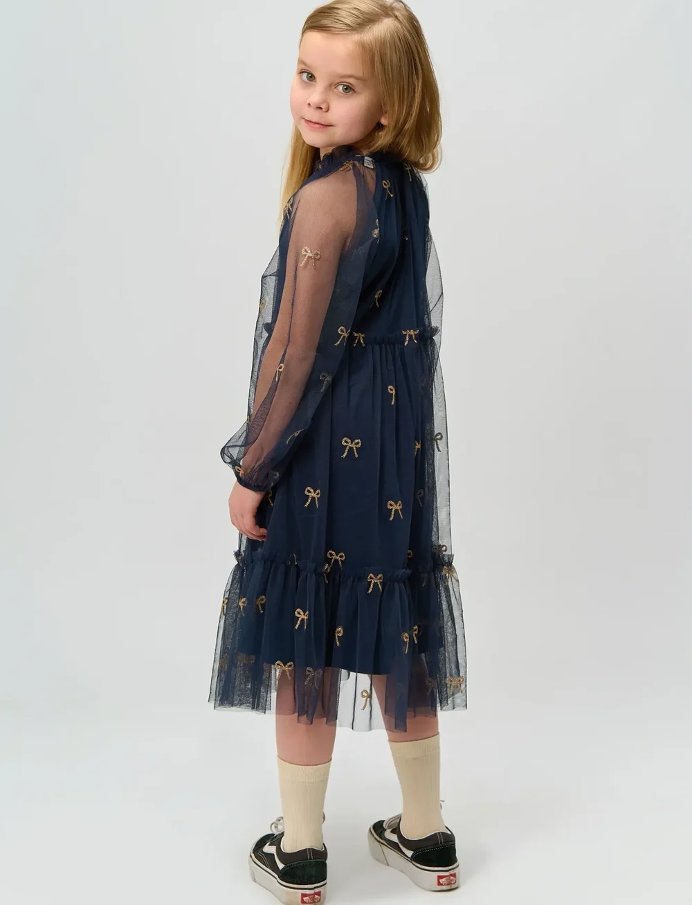 The New - TNRudelle L_S Dress - festklänningar - navy blazer aop - 3