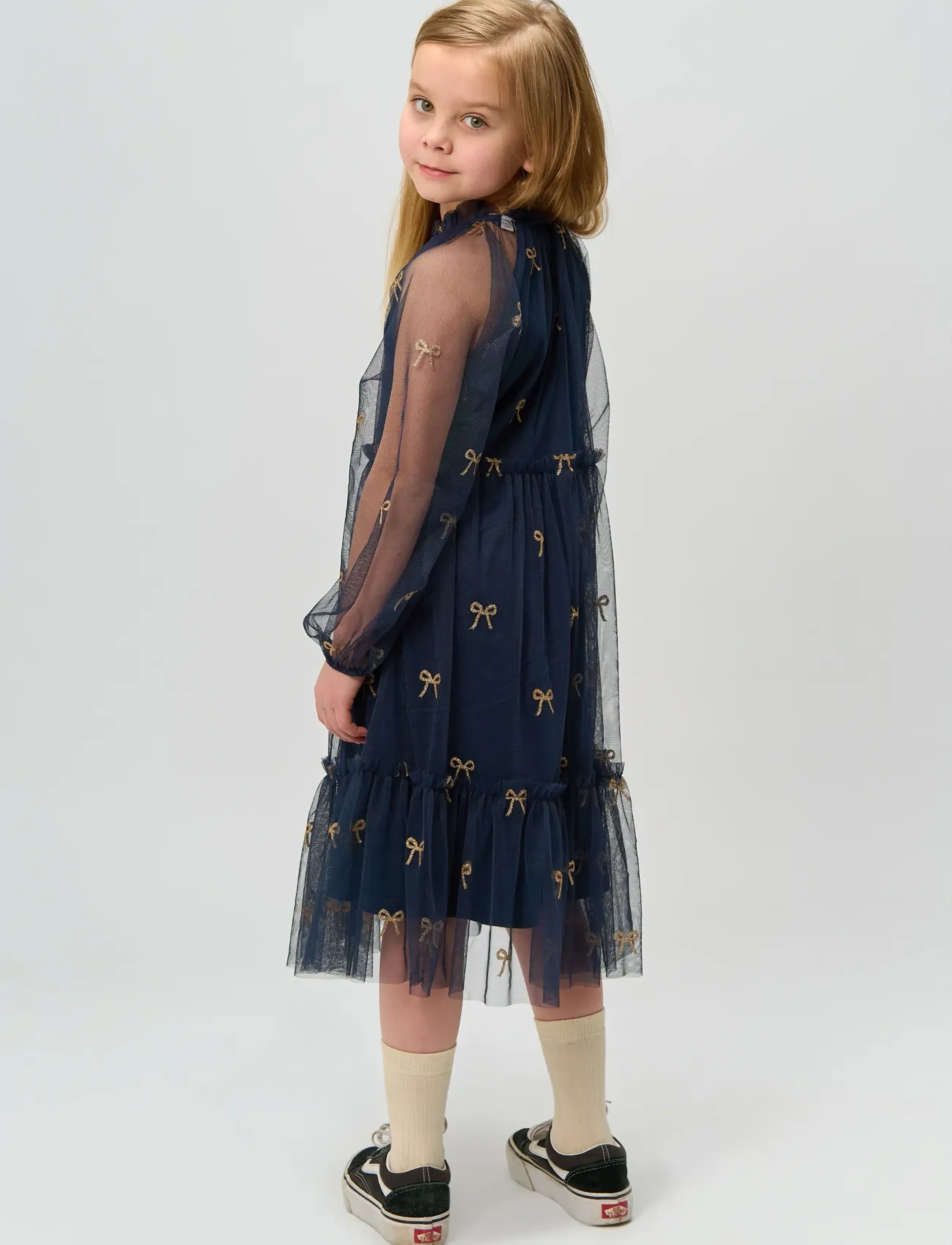 The New - TNRudelle L_S Dress - navy blazer aop - 3