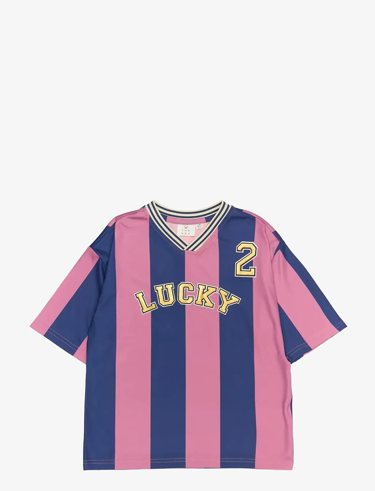 The New - TNRiva OS S_S Tee - kortærmede t-shirts - polignac striped - 1