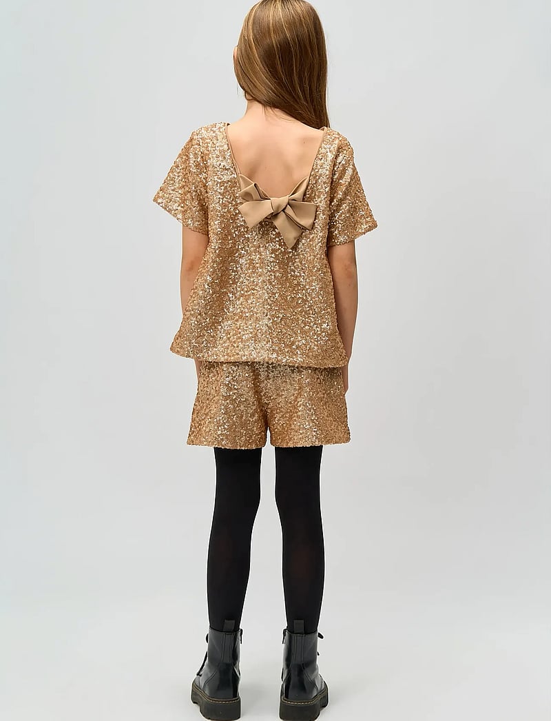 The New - TNRupa Sequin Shorts - casual shorts - gold - 3