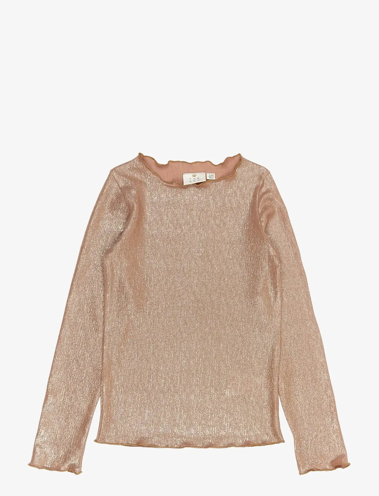 The New - TNRosalind L_S Glitter Tee - langärmelig - gold - 1