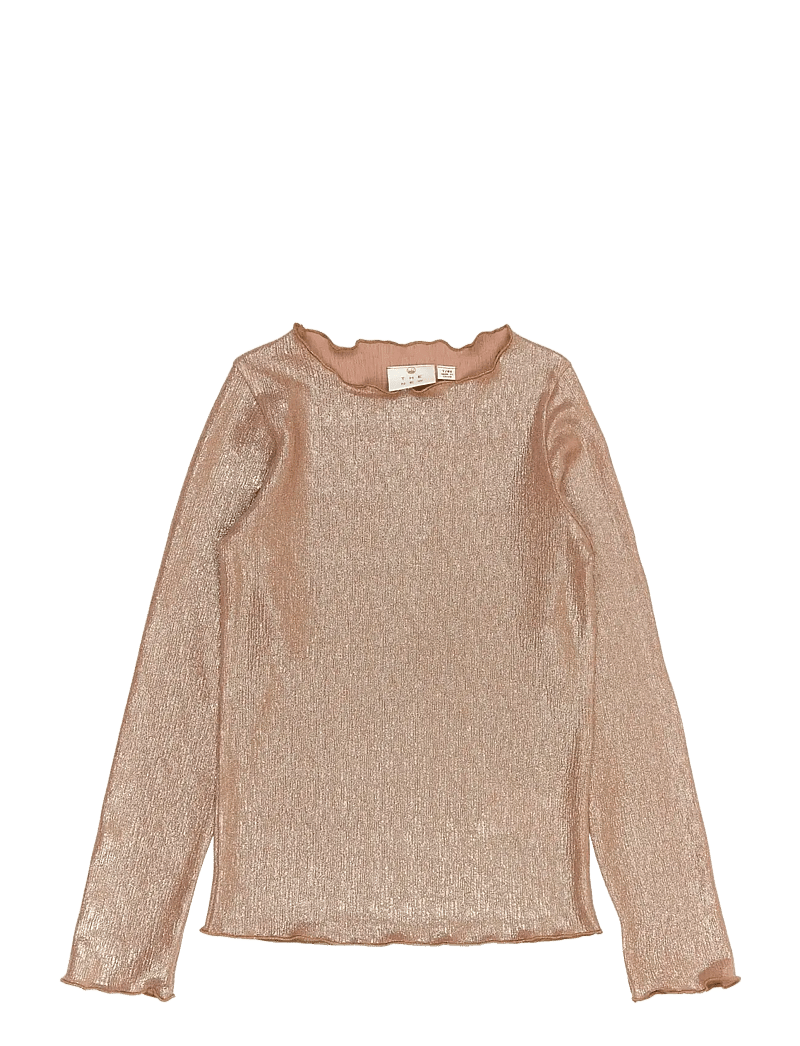 The New - TNRosalind L_S Glitter Tee - langärmelig - gold - 1