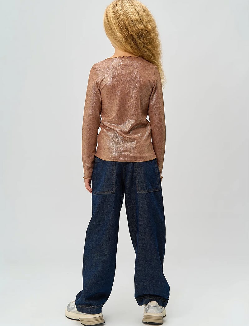 The New - TNRosalind L_S Glitter Tee - langärmelig - gold - 3