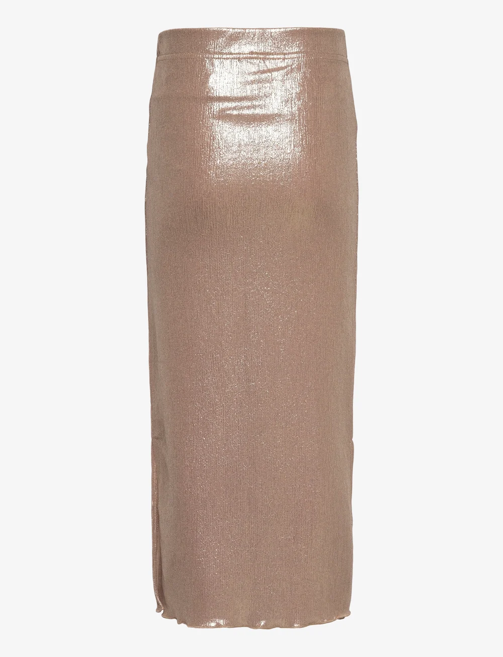 The New - TNRosalind Long Glitter Skirt - maxi skirt - gold - 2
