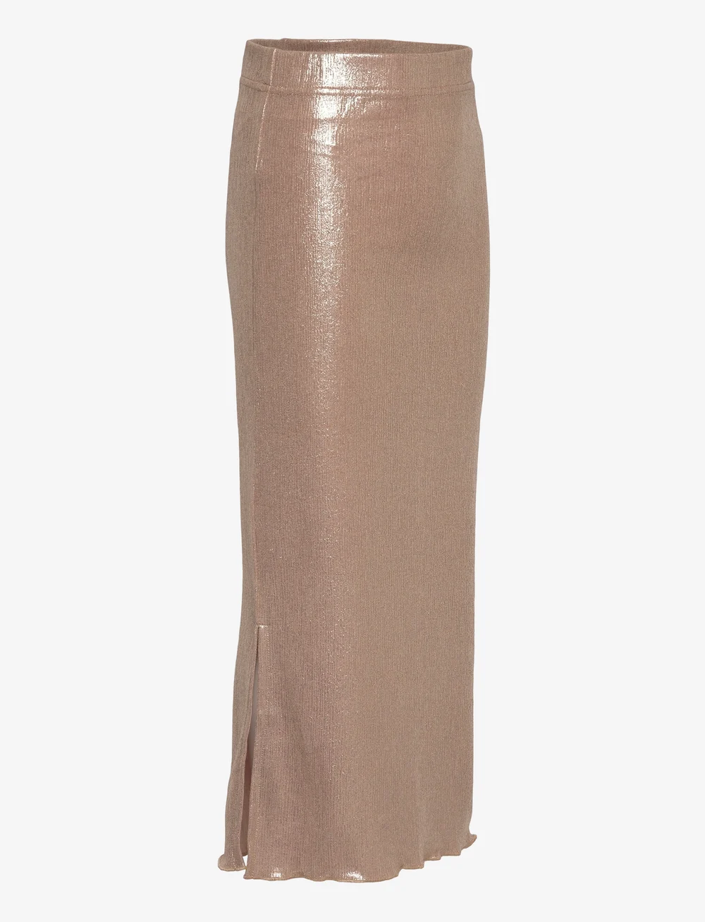 The New - TNRosalind Long Glitter Skirt - maxi skirt - gold - 3