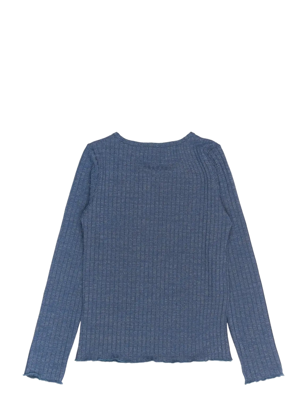 The New - TNRina L_S Glitter Rib Tee - toppar & t-shirts - navy blazer - 2