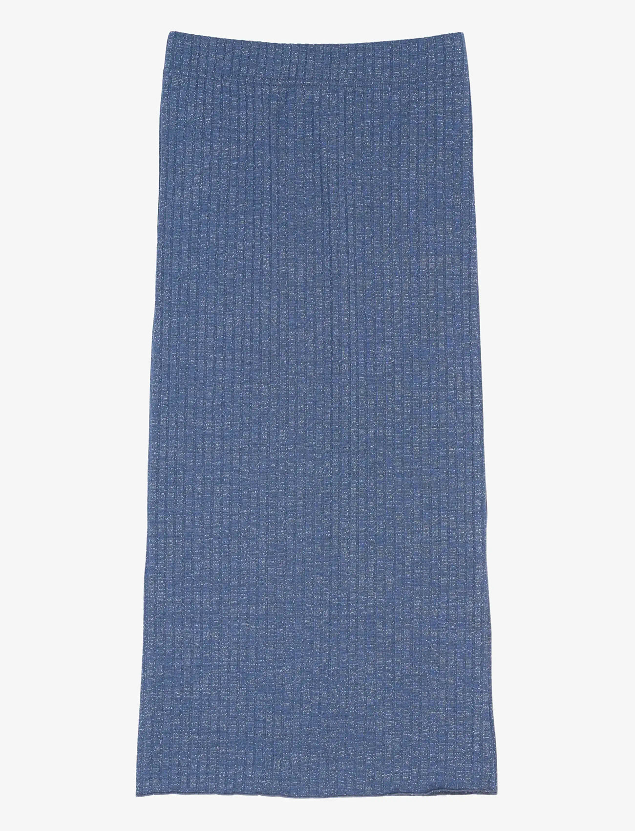 The New - TNRina Long Glitter Rib Skirt - maxi skirt - navy blazer - 1