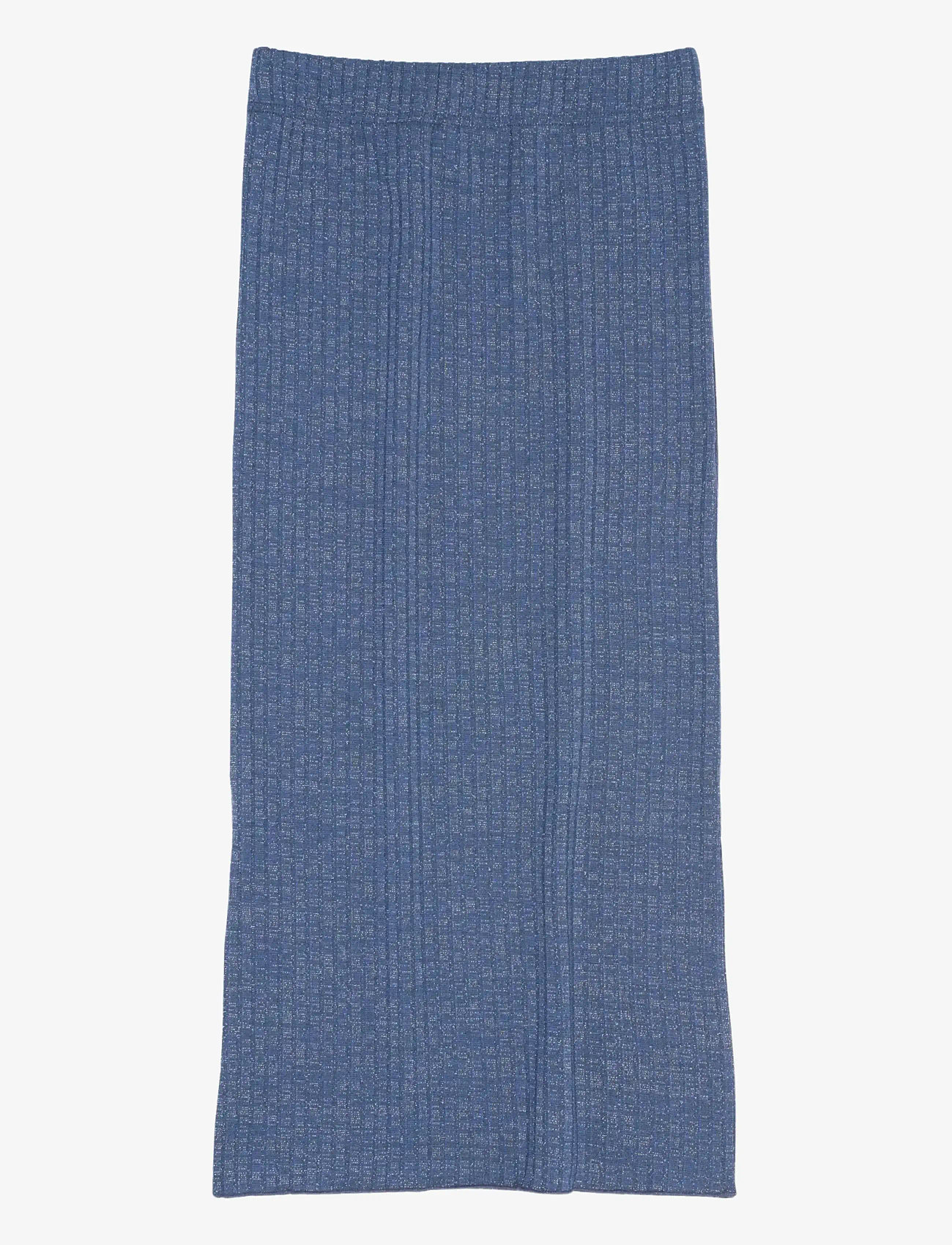 The New - TNRina Long Glitter Rib Skirt - maxi skirt - navy blazer - 2