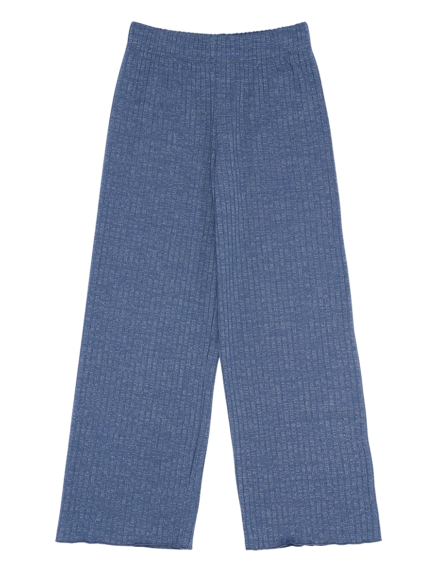 The New - TNRina Wide Glitter Rib Pants - einkaufen nach alter von - navy blazer - 0