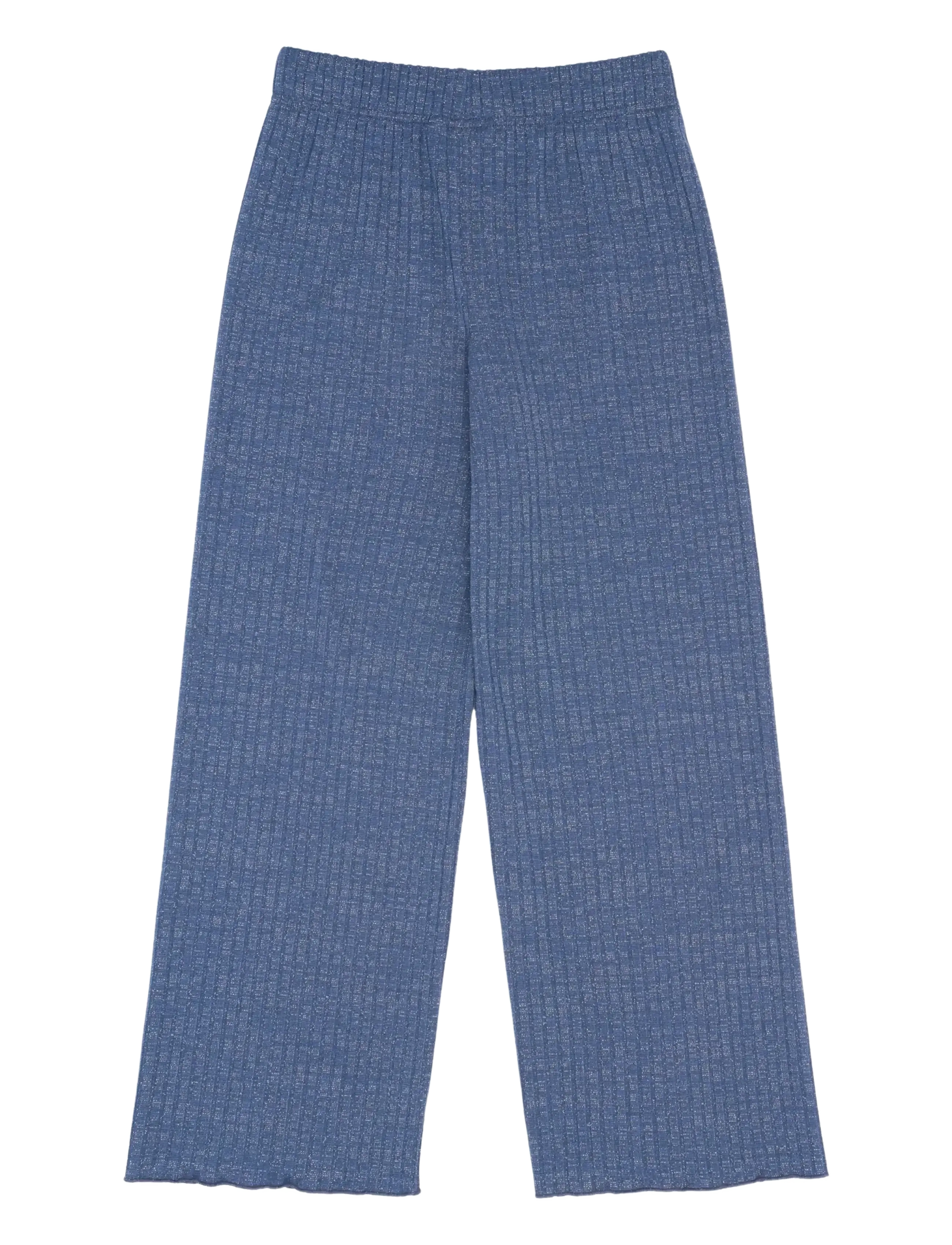 The New - TNRina Wide Glitter Rib Pants - navy blazer - 1