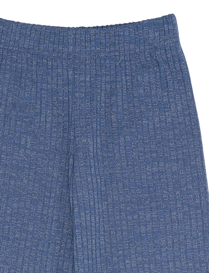 The New - TNRina Wide Glitter Rib Pants - navy blazer - 3