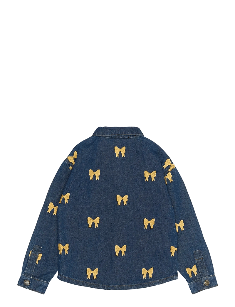 The New - TNRaquel Denim Overshirt - denimjakker - medium blue denim aop - 2