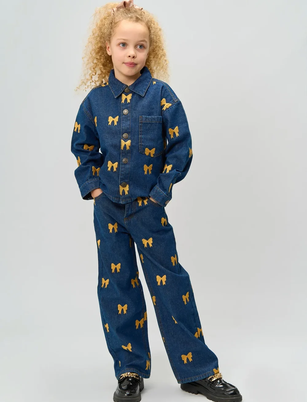 The New - TNRaquel Denim Overshirt - jeansjacken - medium blue denim aop - 0