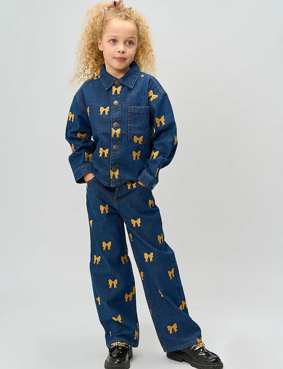 The New - TNRaquel Denim Overshirt - jeansjackor - medium blue denim aop - 0