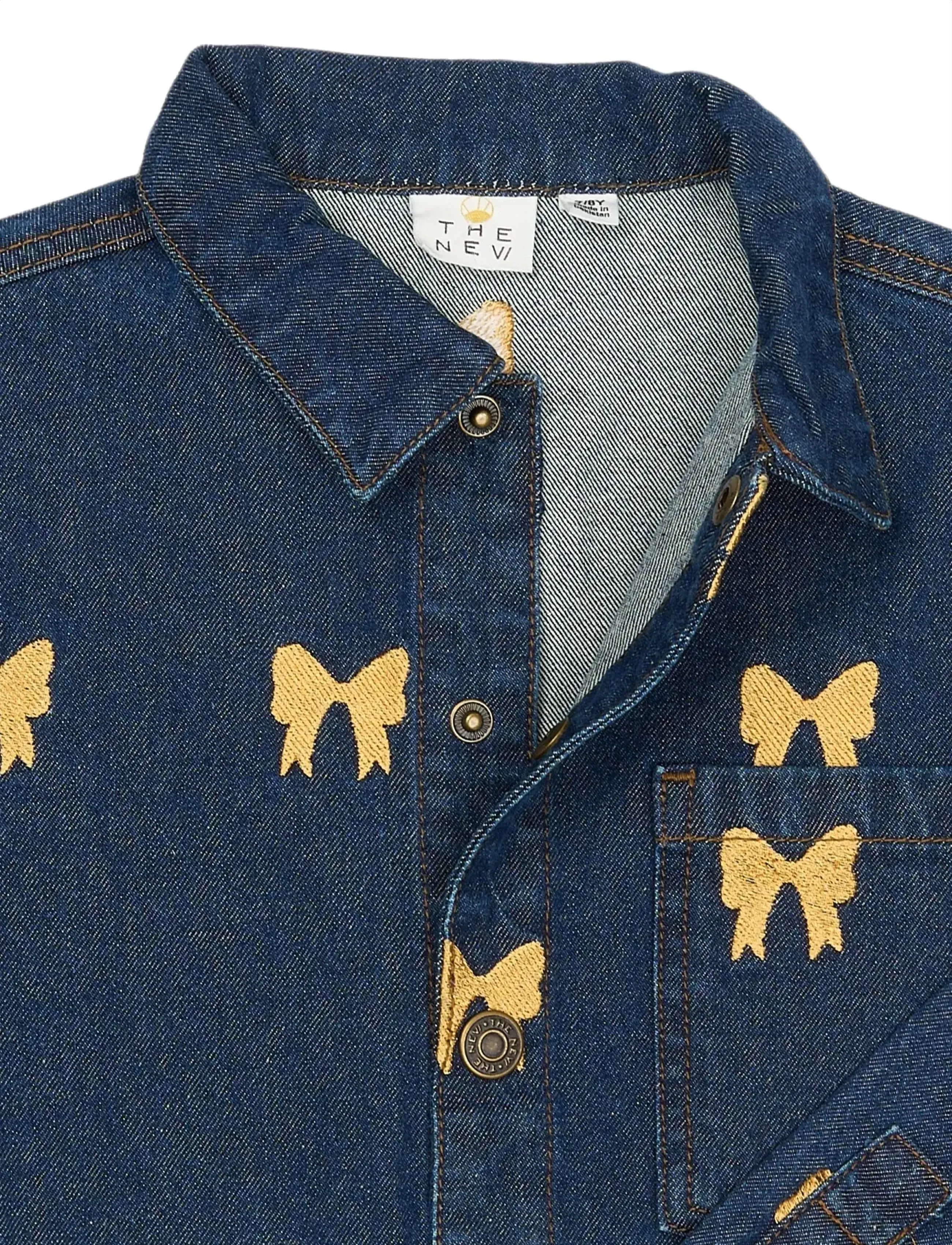 The New - TNRaquel Denim Overshirt - jeansjackor - medium blue denim aop - 4
