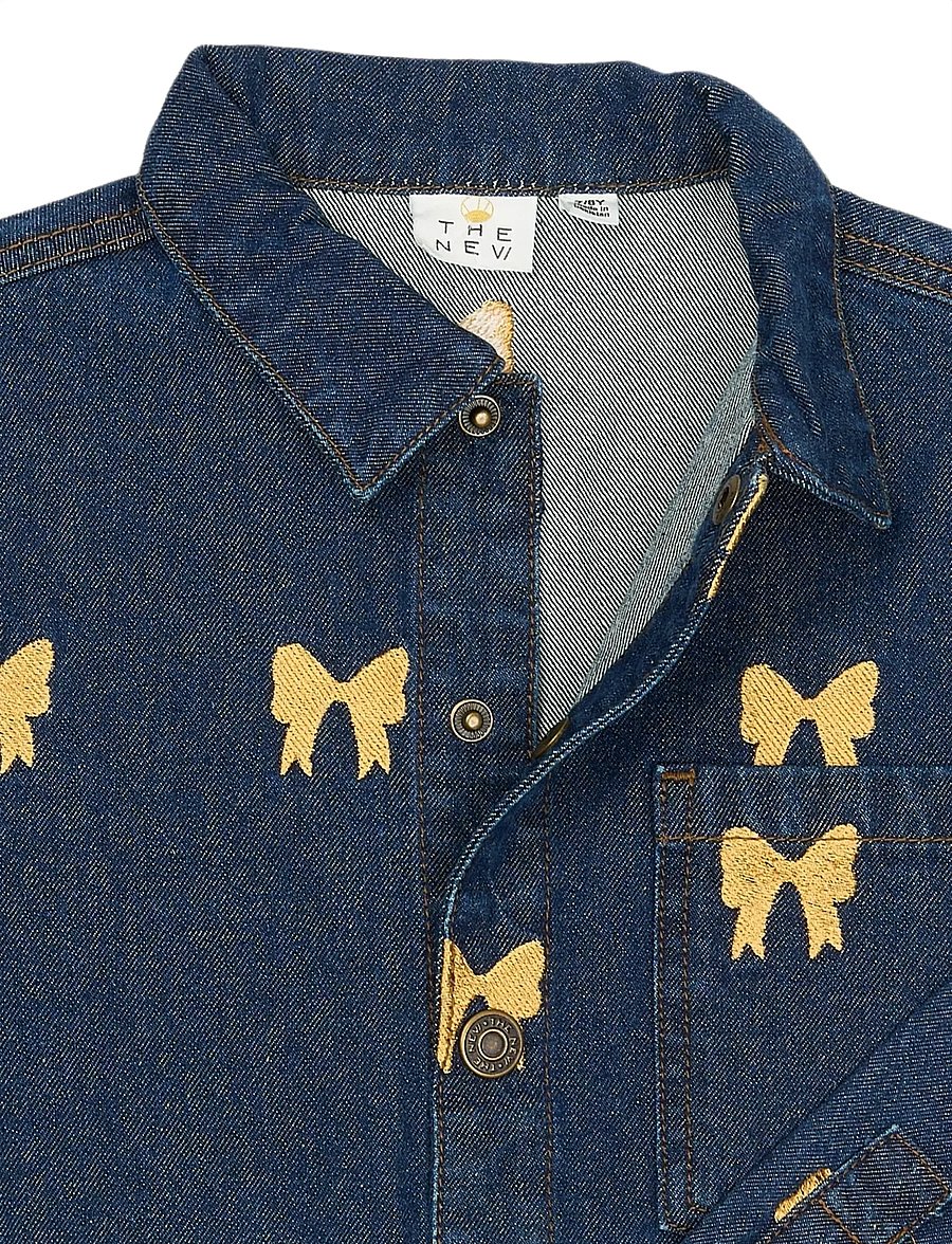 The New - TNRaquel Denim Overshirt - jeansjackor - medium blue denim aop - 4
