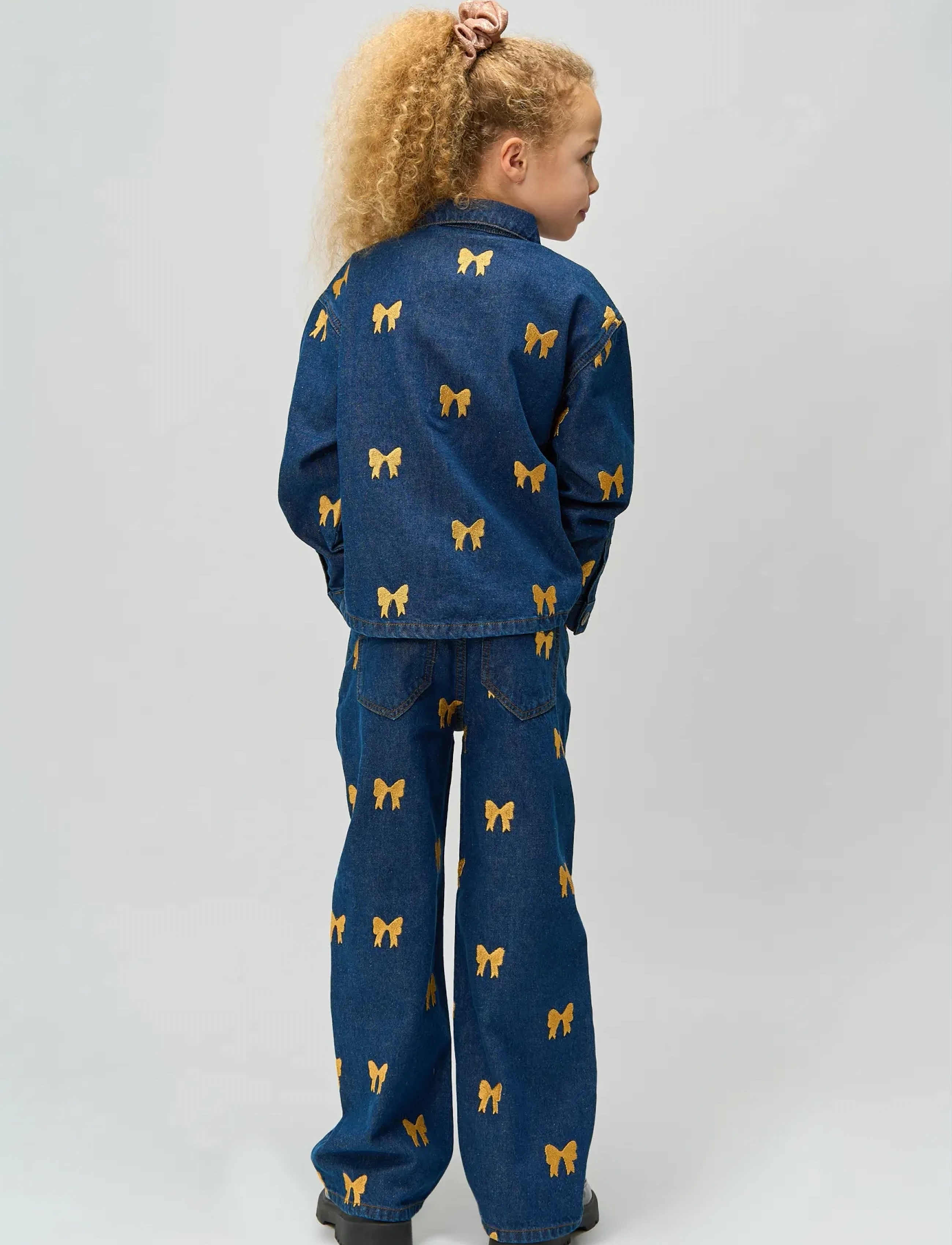 The New - TNRaquel Wide Jeans - medium blue denim aop - 3