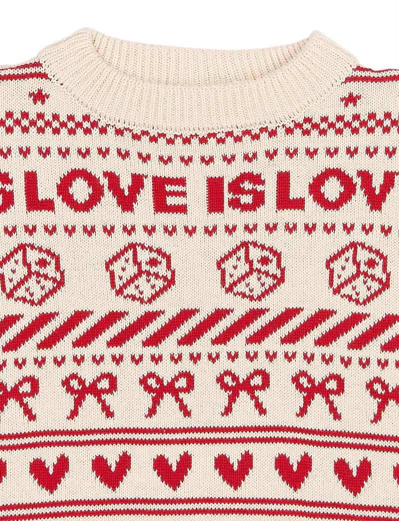 The New - TNRaline Jacquard Pullover - džemprid - gardenia aop - 4