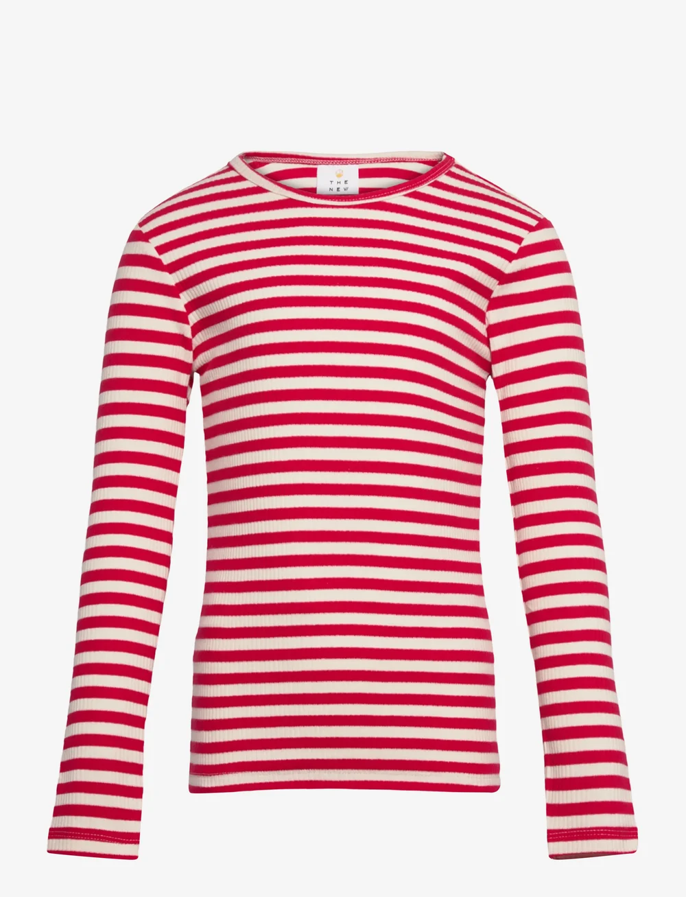 The New - TNMoore L_S Rib Tee - långärmade t-shirts - ski patrol striped - 0