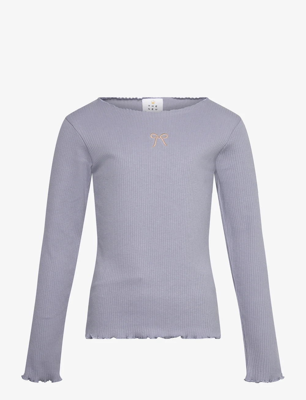 The New - TNRya L_S Rib Tee - langærmede t-shirts - tempest - 0