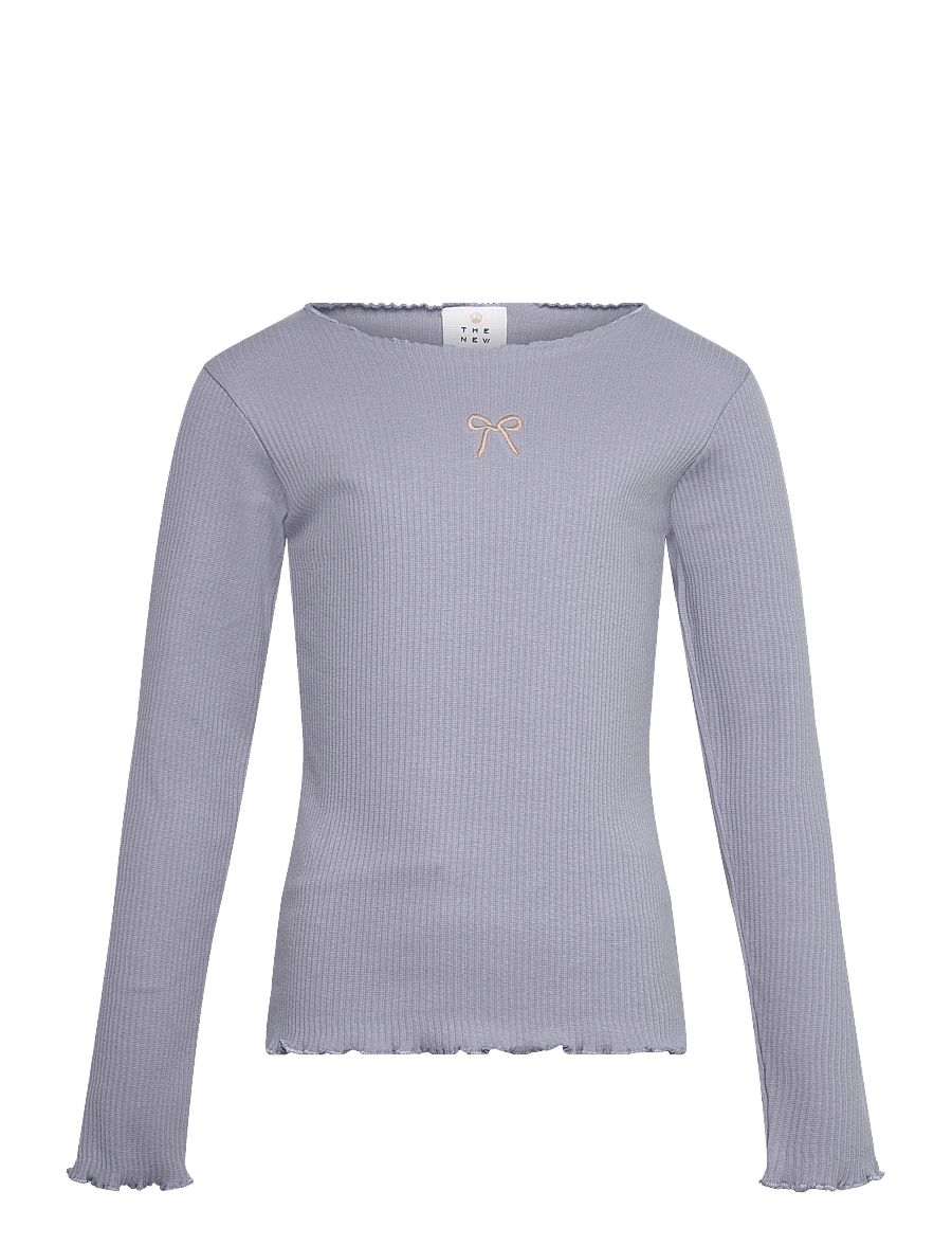 The New - TNRya L_S Rib Tee - tempest - 1