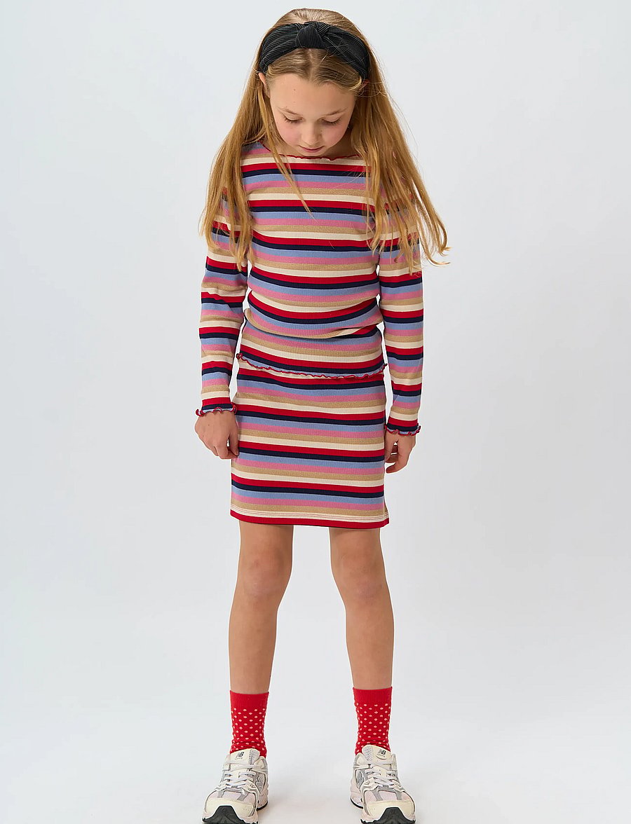 The New - TNRosie Rib Skirt - kurze röcke - multi striped - 0