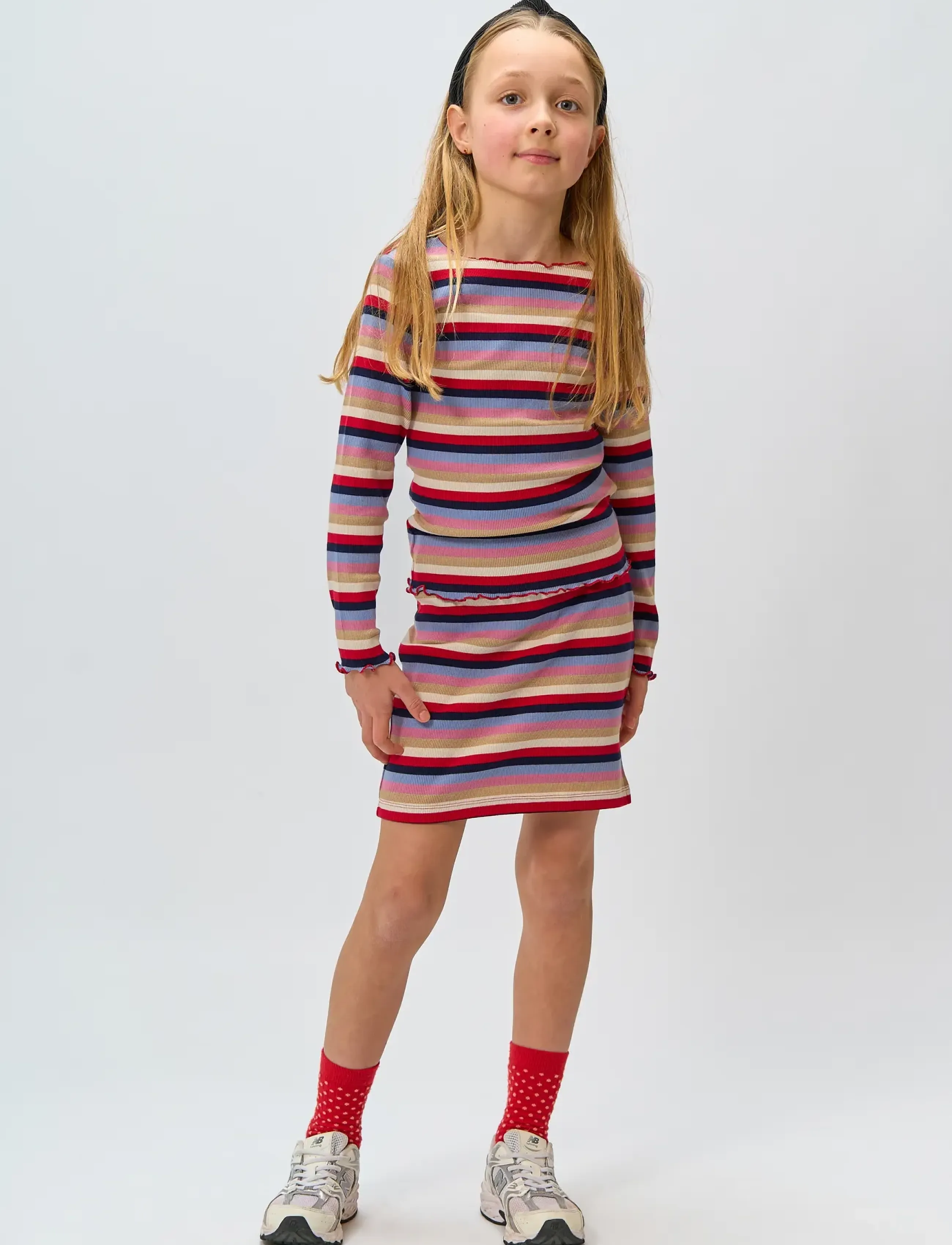 The New - TNRosie Rib Skirt - kurze röcke - multi striped - 3
