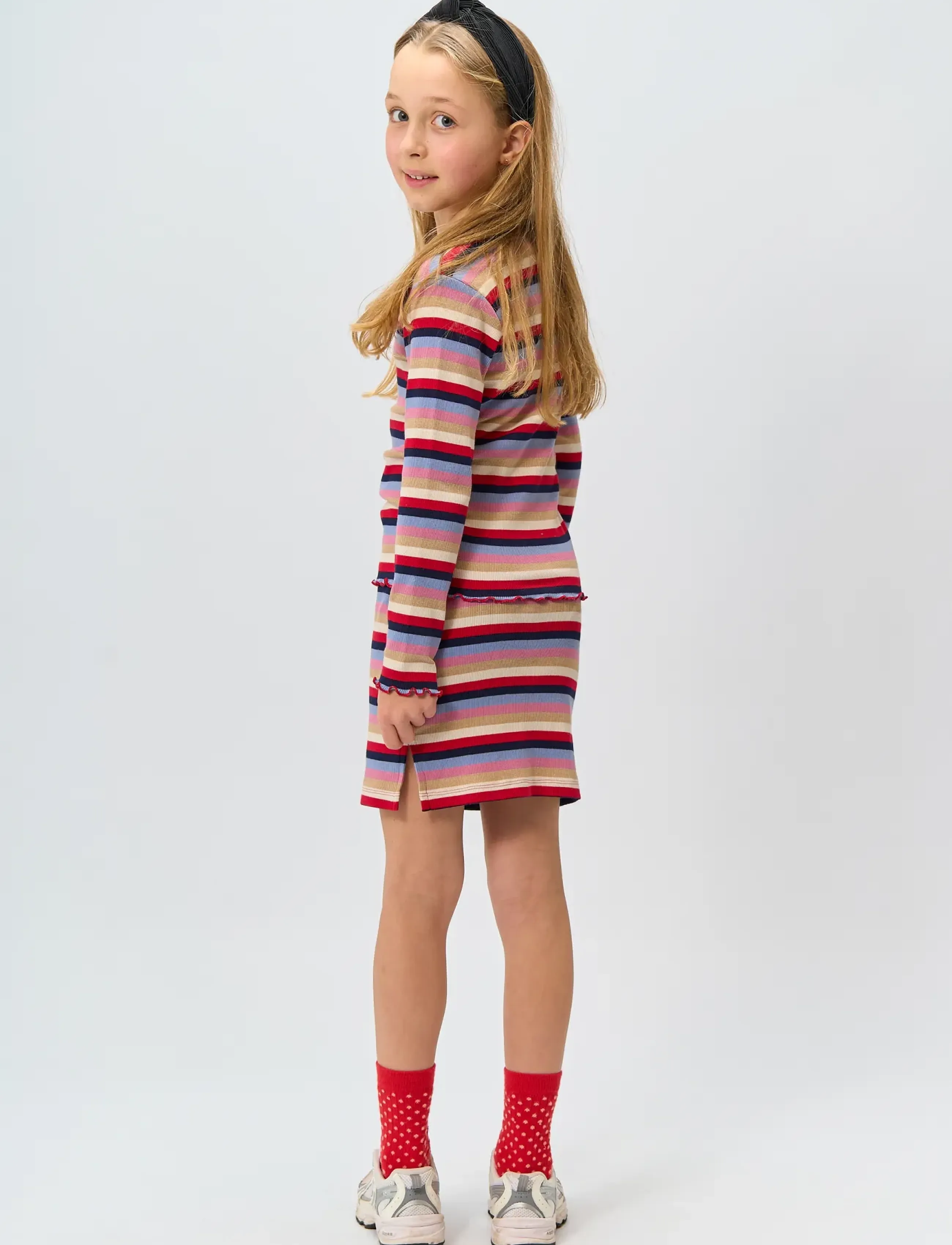 The New - TNRosie Rib Skirt - kurze röcke - multi striped - 4