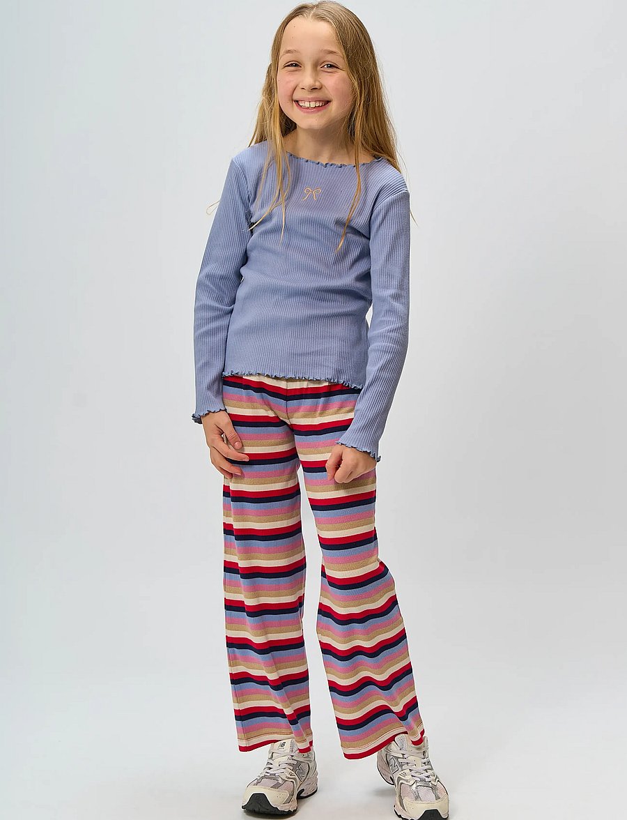 The New - TNRosie Wide Rib Pants - byxor - multi striped - 0