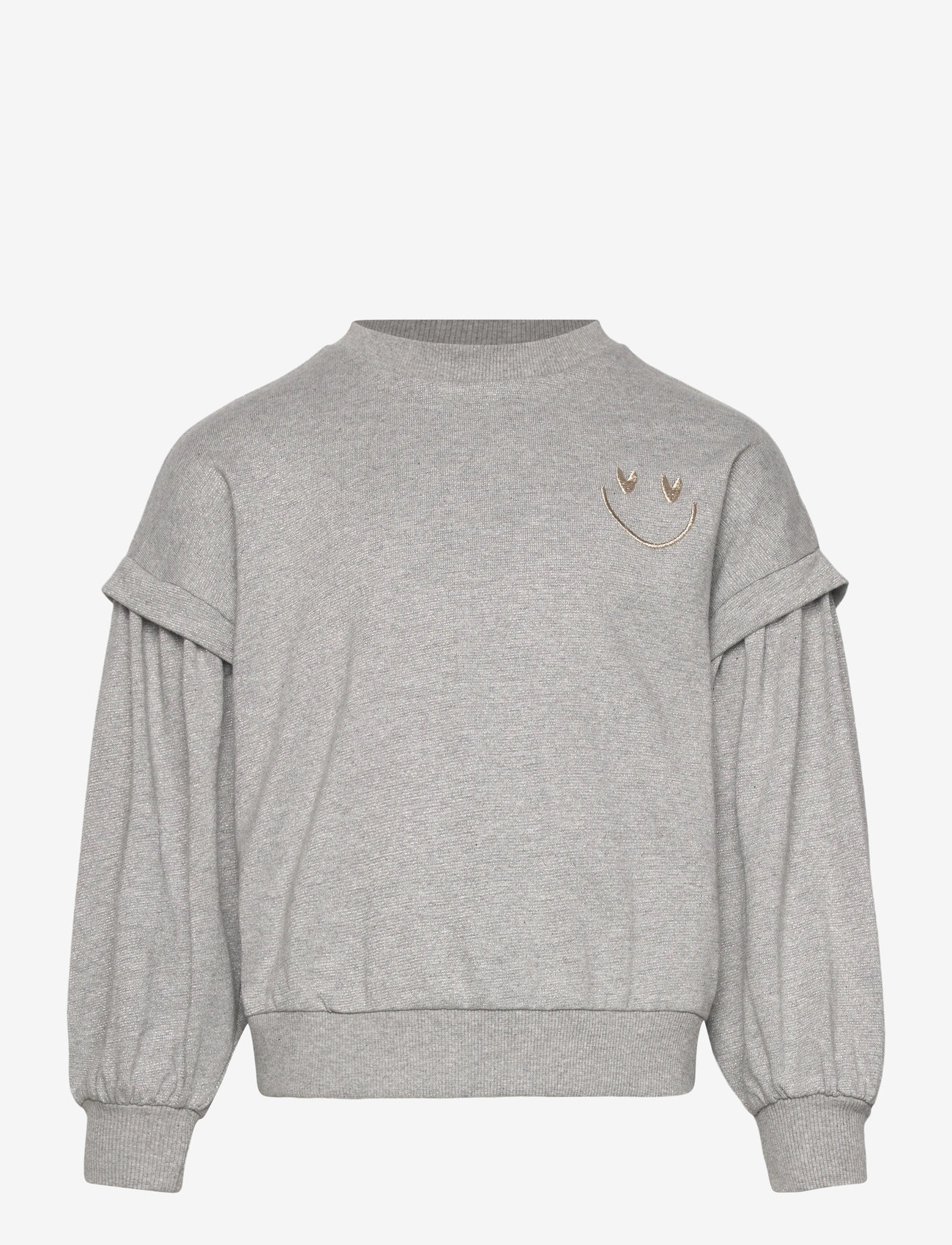 The New - TNRenata Glitter Sweatshirt - sweatshirts - light grey melange - 0