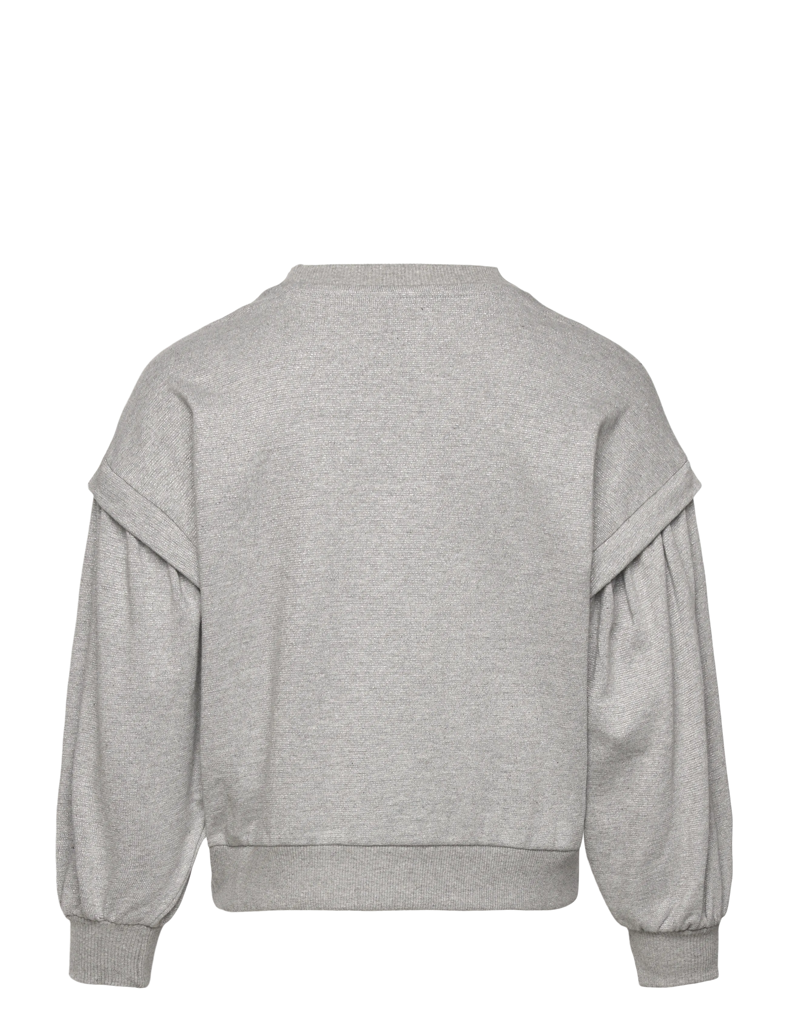The New - TNRenata Glitter Sweatshirt - sweatshirts - light grey melange - 1