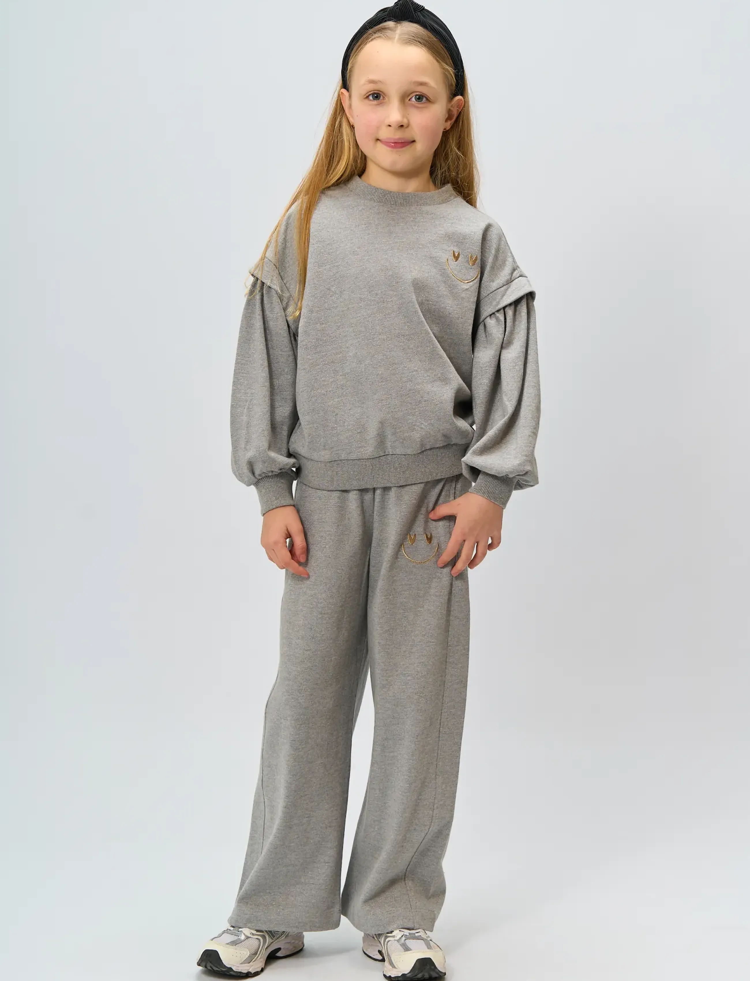 The New TNRenata Glitter Sweatshirt - Överdelar - LIGHT GREY MELANGE / grey