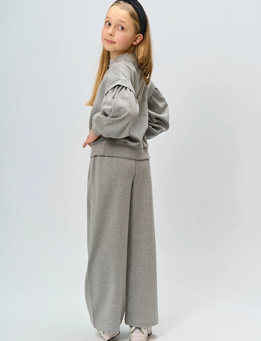 The New - TNRenata Glitter Sweatshirt - dressipluusid - light grey melange - 4