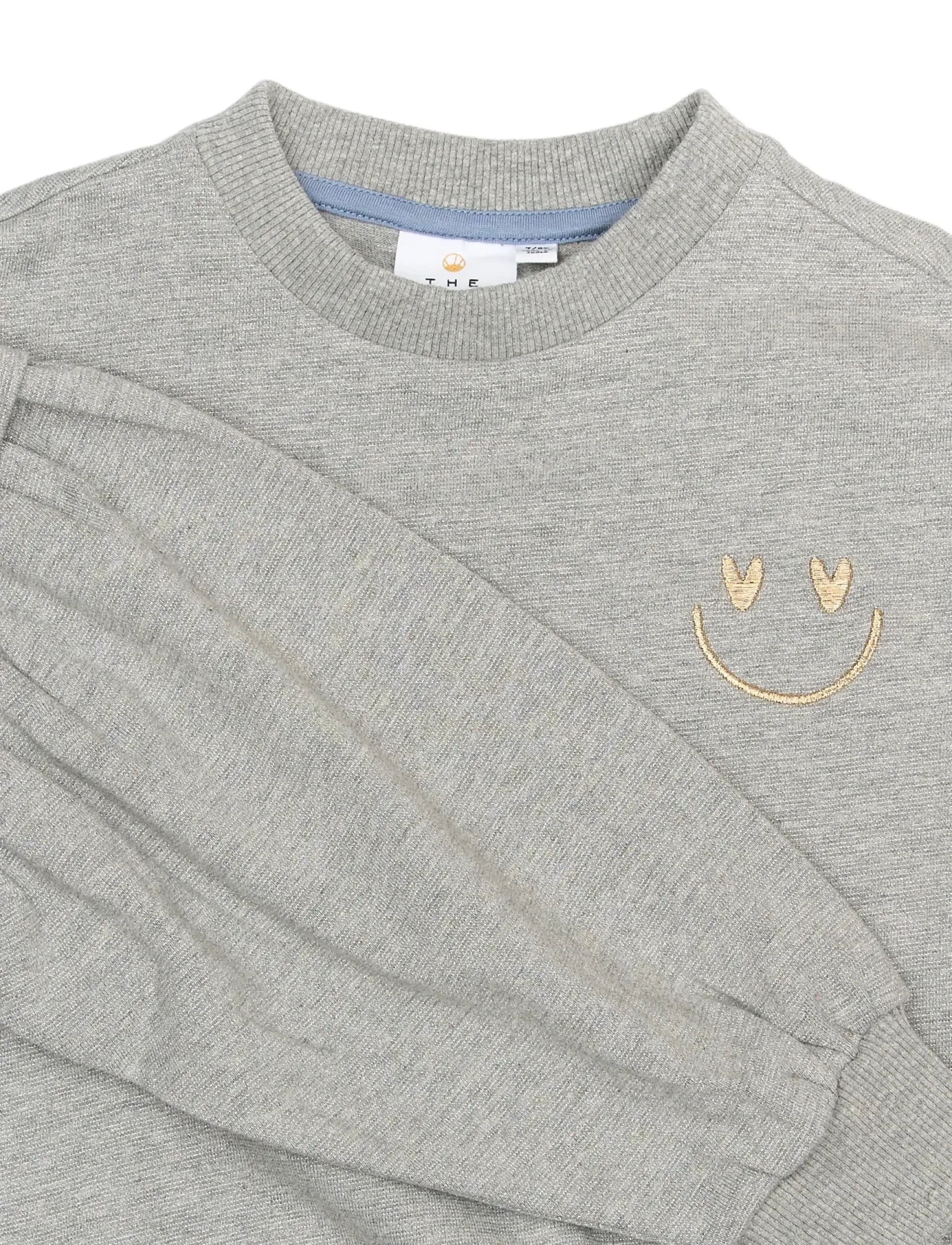 The New - TNRenata Glitter Sweatshirt - sweatshirts - light grey melange - 5