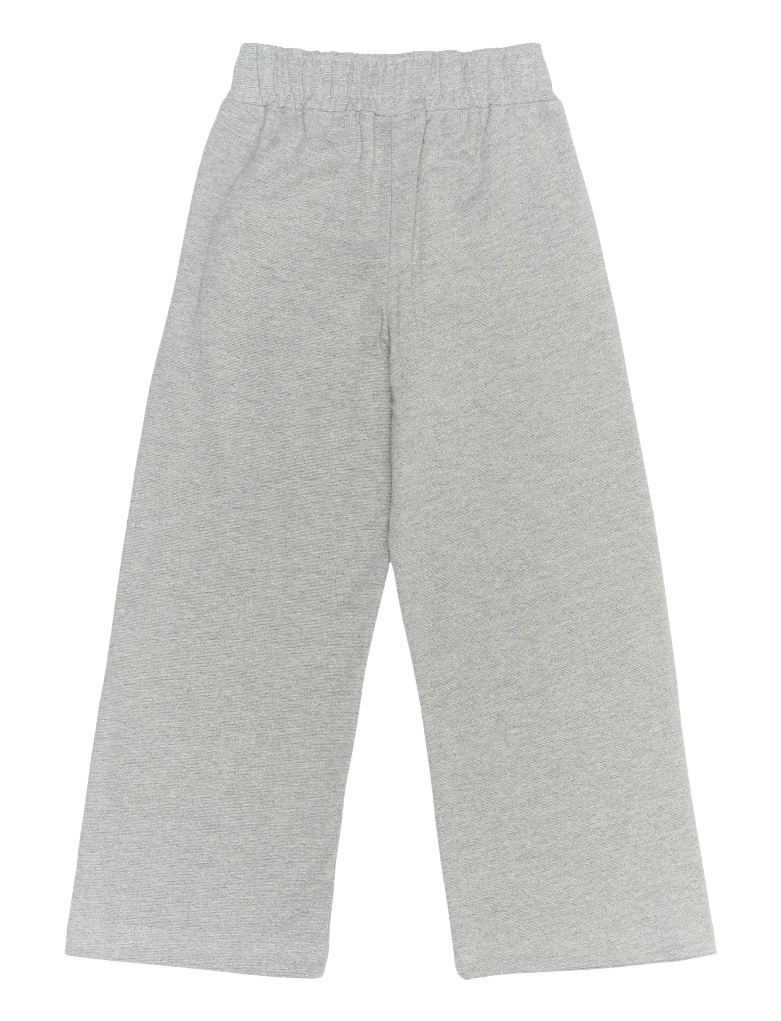 The New - TNRenata Wide Glitter Sweatpants - light grey melange - 2
