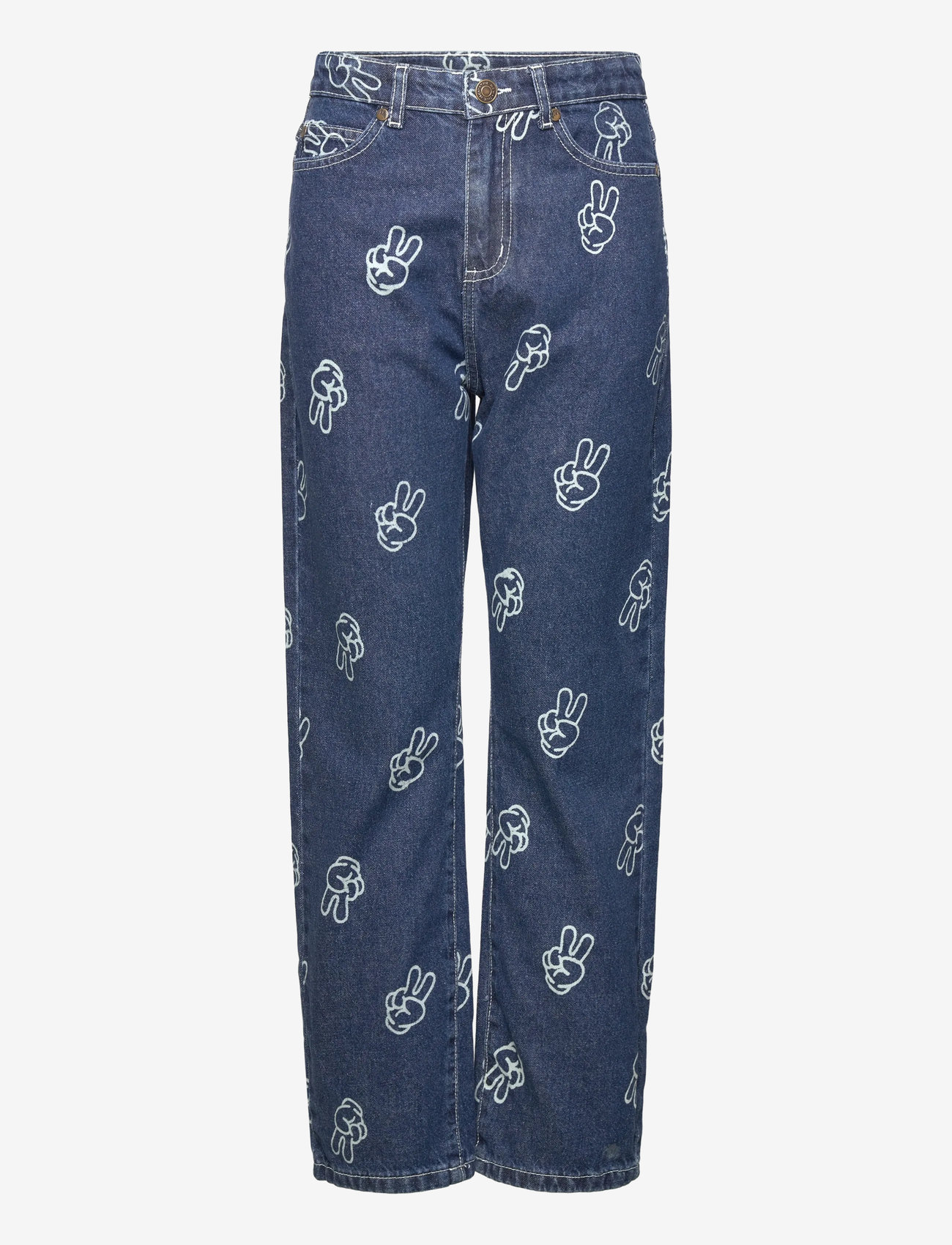 The New - TNPewter Loose Fit Jeans - laia säärega teksad - medium blue denim aop - 0