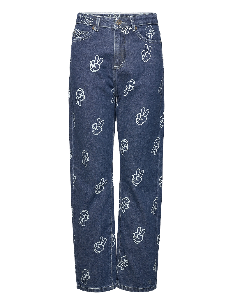 The New - TNPewter Loose Fit Jeans - laia säärega teksad - medium blue denim aop - 0