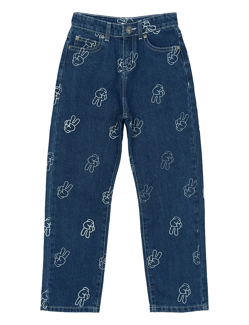 The New - TNPewter Loose Fit Jeans - loose jeans - medium blue denim aop - 1