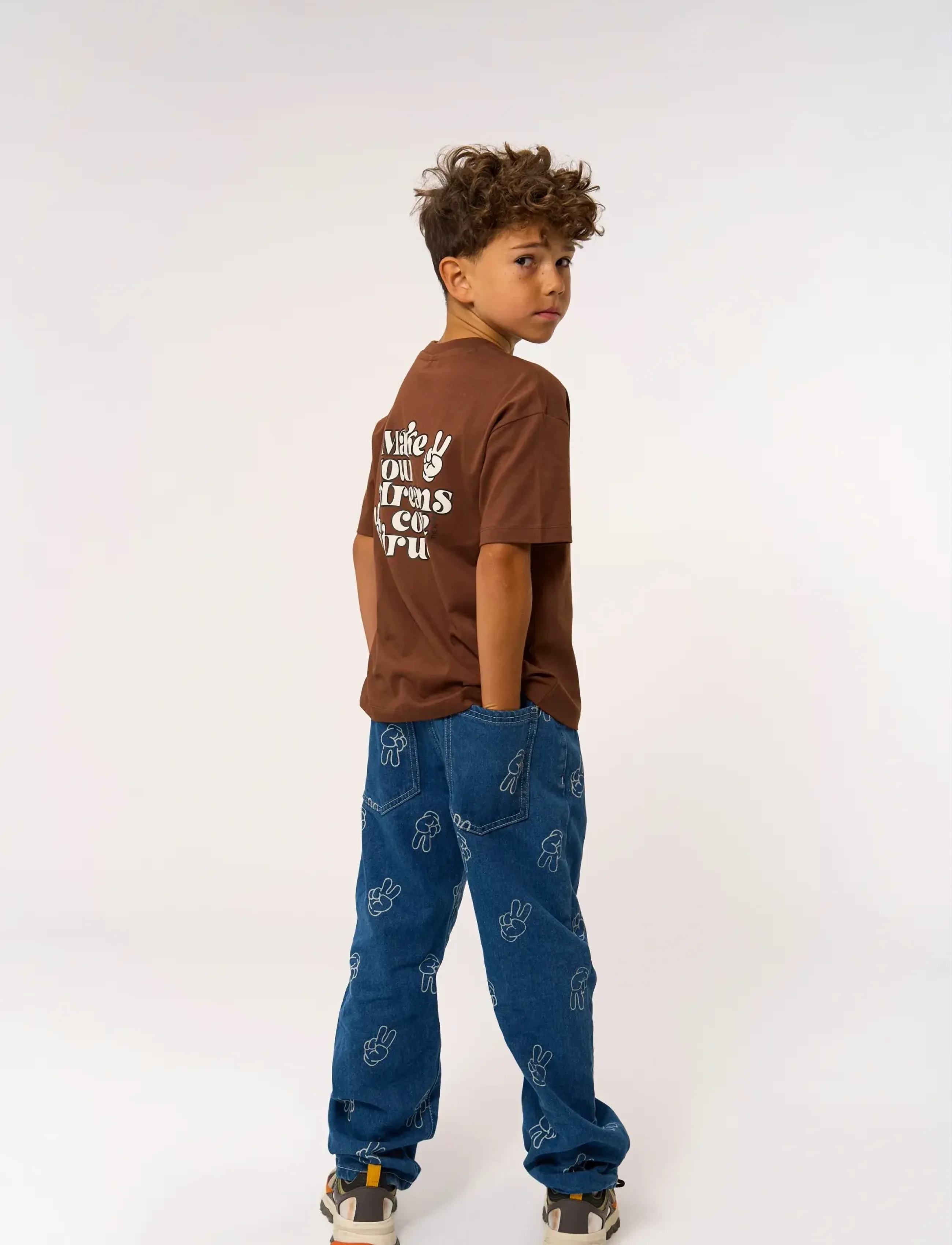 The New - TNPewter Loose Fit Jeans - medium blue denim aop - 3