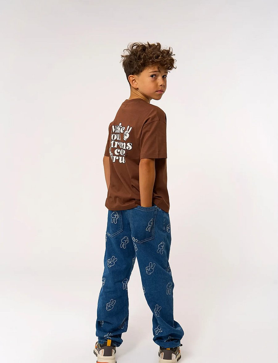 The New - TNPewter Loose Fit Jeans - medium blue denim aop - 3