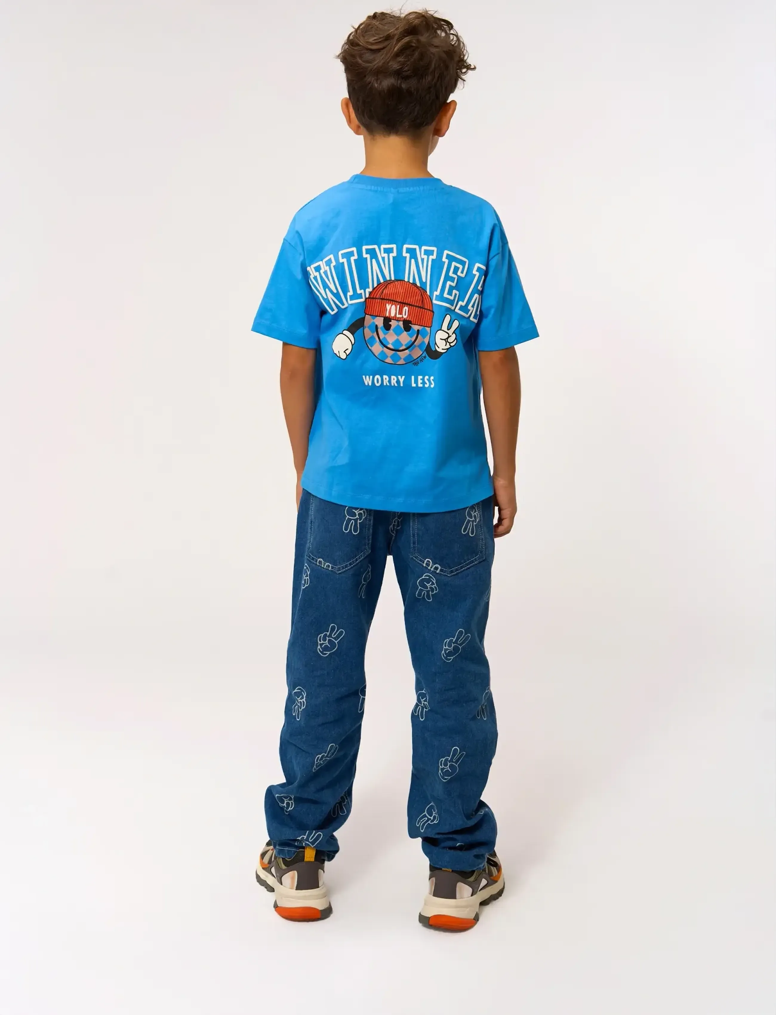 The New - TNPewter Loose Fit Jeans - medium blue denim aop - 5
