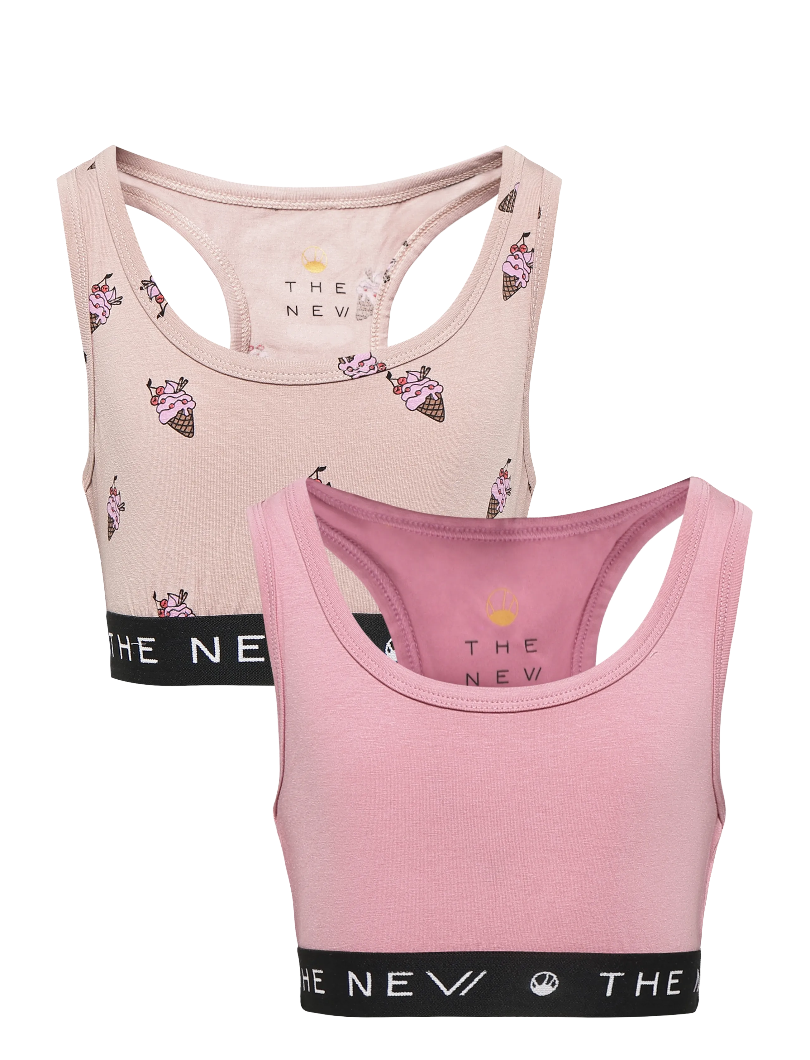 The New TNTHE NEW Top 2-Pack Exp - Oberteile - ADOBE ROSE ICE CREAM AOP / pink/rose