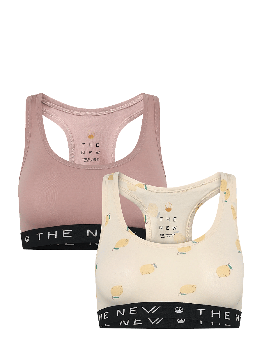 The New - TNTHE NEW Top 2-Pack Exp - oberteile - white swan lemon aop - 0