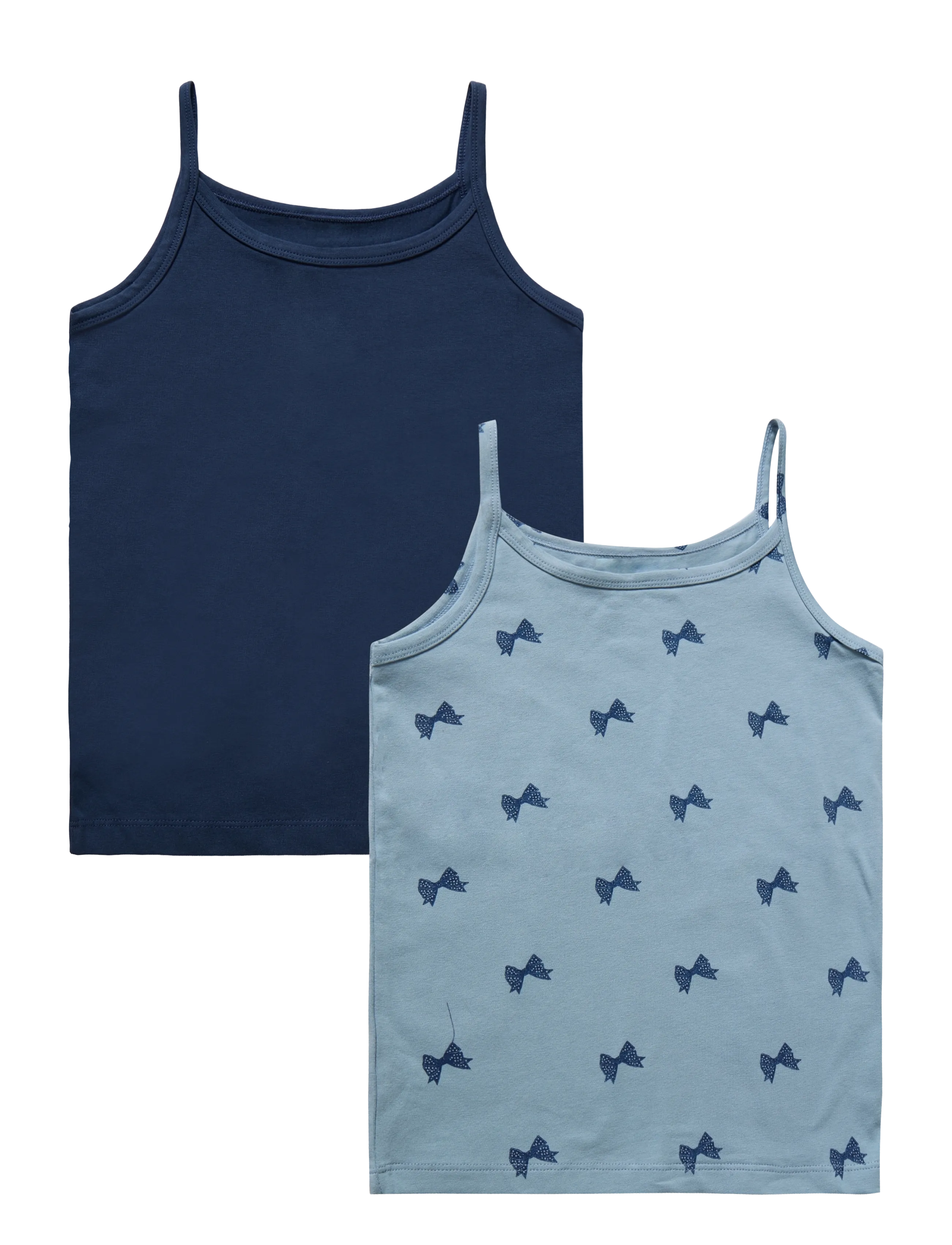 The New - TNTHE NEW Strap Top 2-Pack Exp - efterårstøj - ashley blue bow aop - 1