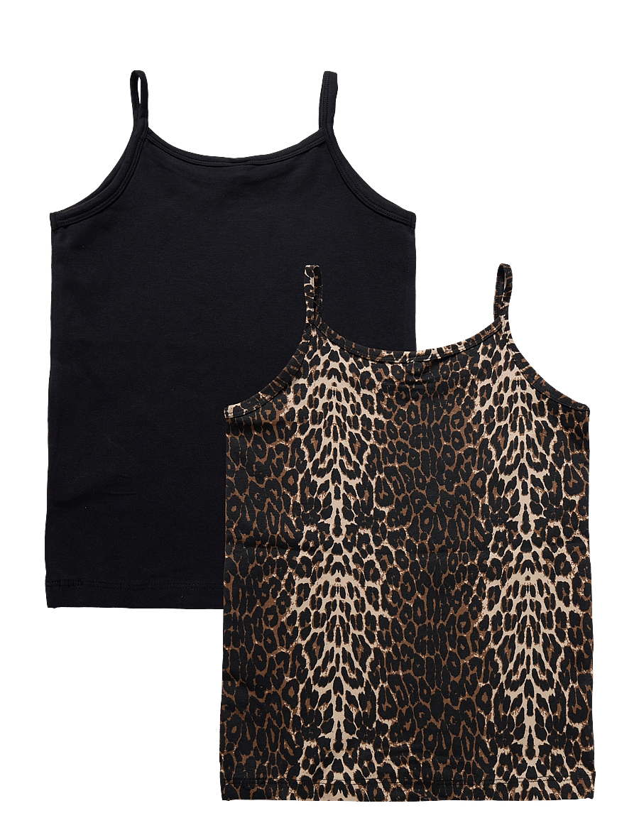 The New - TNTHE NEW Strap Top 2-Pack Exp - oberteile - black beauty - 0