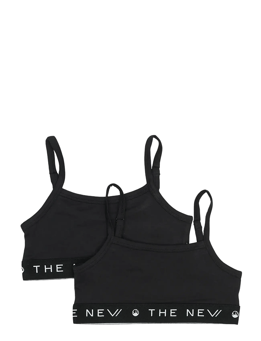 The New - TNTHE NEW Short Strap Top 2-Pack Ex - overdele - black beauty - 0