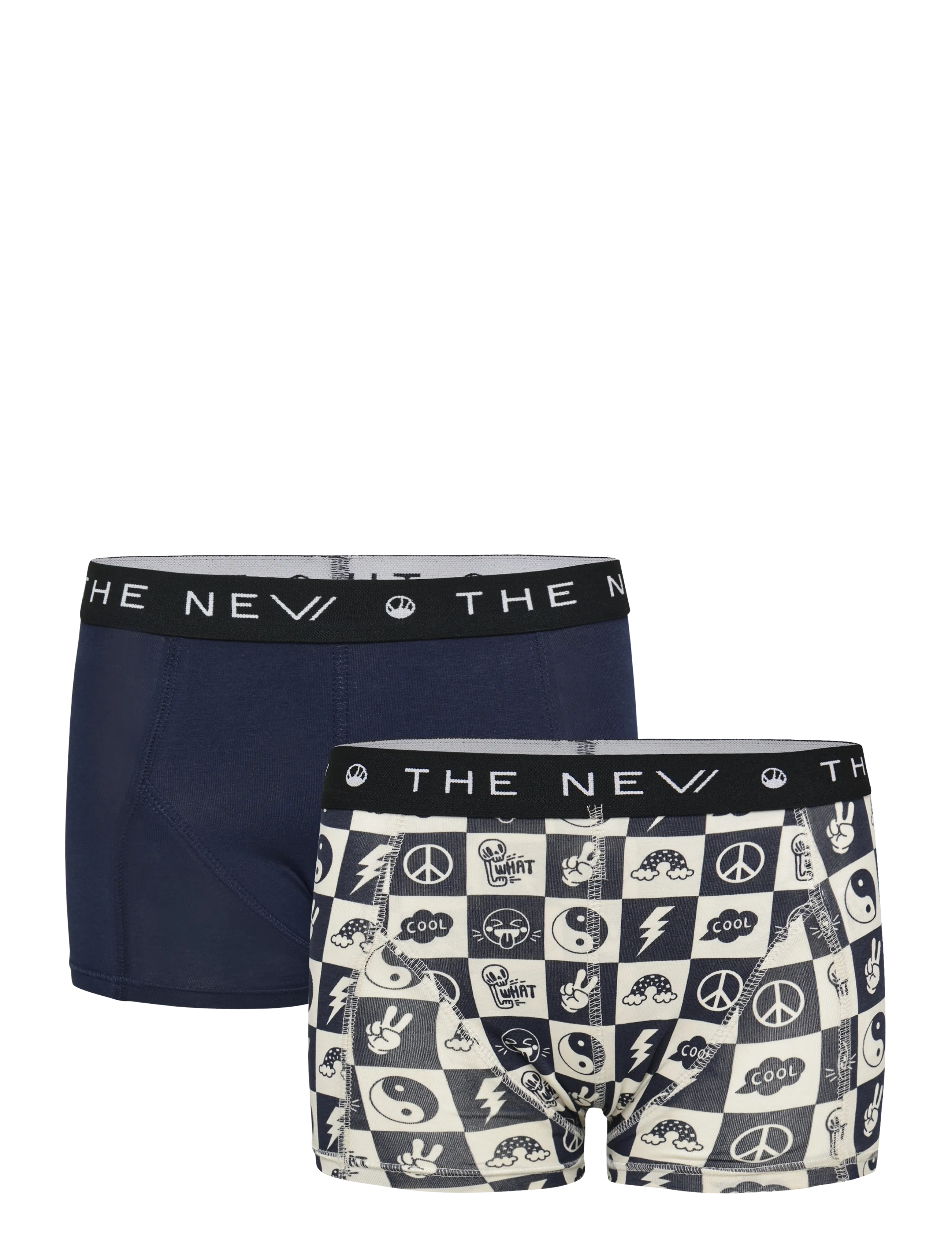 The New TNTHE NEW Boxers 2-Pack Exp - Unterteile - NAVY BLAZER FUNNY CHECK AOP / navy