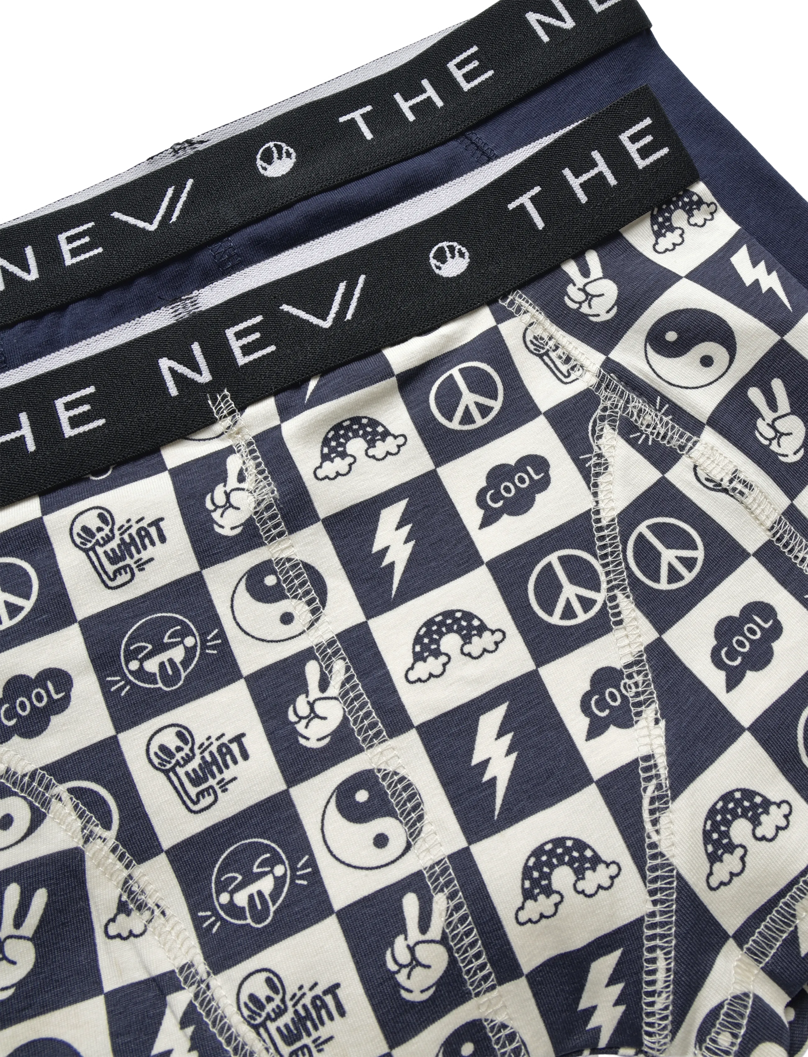 The New - TNTHE NEW Boxers 2-Pack Exp - unterteile - navy blazer funny check aop - 2